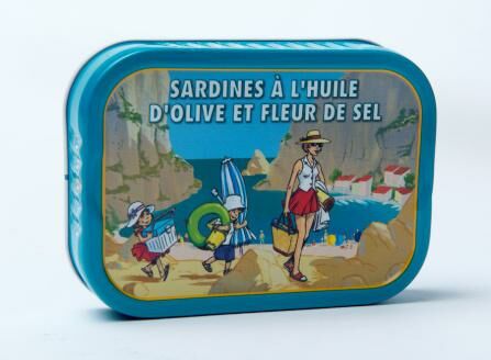 Sardines à l'huile d'olive et fleur de sel