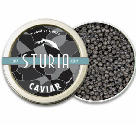 Caviar  Beluga ( Les 250g) Sturia