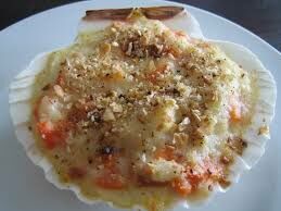Coquille St jacques à la Bretonne
