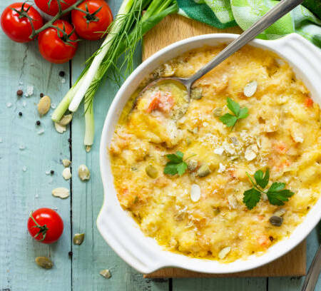 Gratin de fruits de mer aux St jacques
