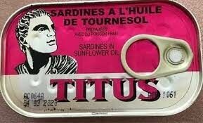 Sardines à l’huile de tournesol