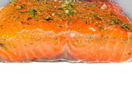 Saumon Gravlax à l'aneth Maison ( tranché / non tranché)