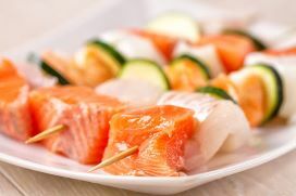 Brochettes saumon cabillaud 150G