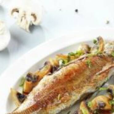 Chinchard aux champignon sauce yakitori